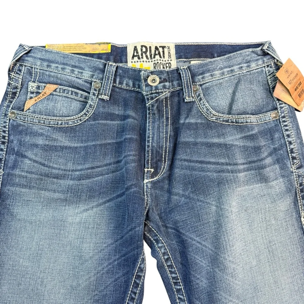 Ariat Men's Light Blue Bootcut Jeans - Picture 8 of 14